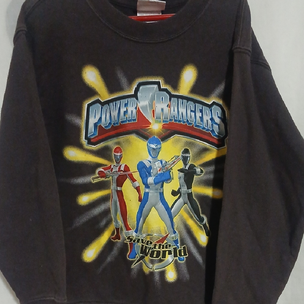 Disney Store Power Ranger Bundle. Kids Sweatshirt And Short Sleeve Dress Shirt